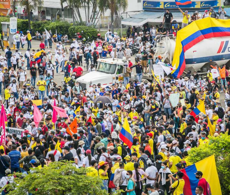 Protestas Colombia, movilizaciones Colombia, reforma tributaria Colombia