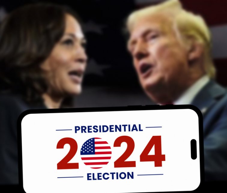 comunicacion no verbal e imagen de candidatos trump y harris